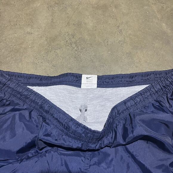 Vintage 90s Nike Navy Windbreaker Sweatpants 38x32 - Picture 3 of 4